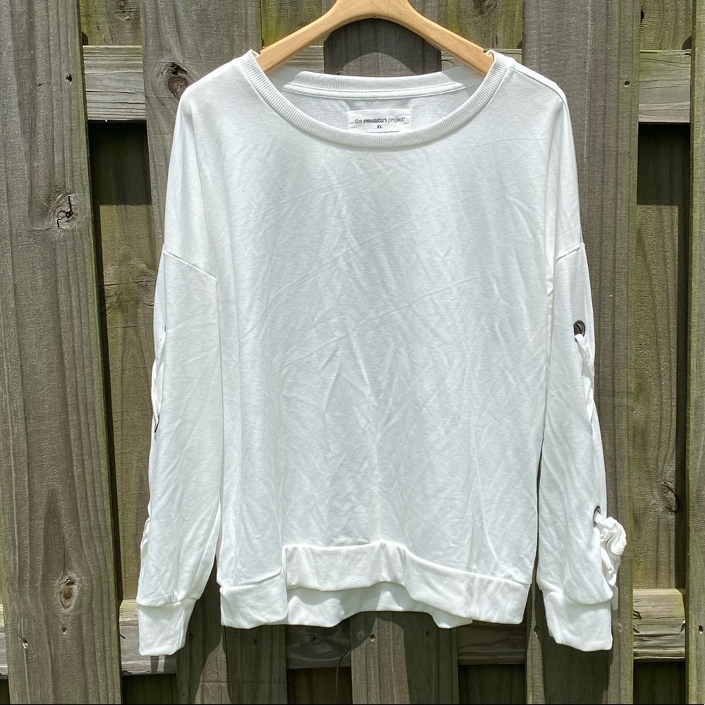 Ultra Soft Off-White Pullover Sweatshirt